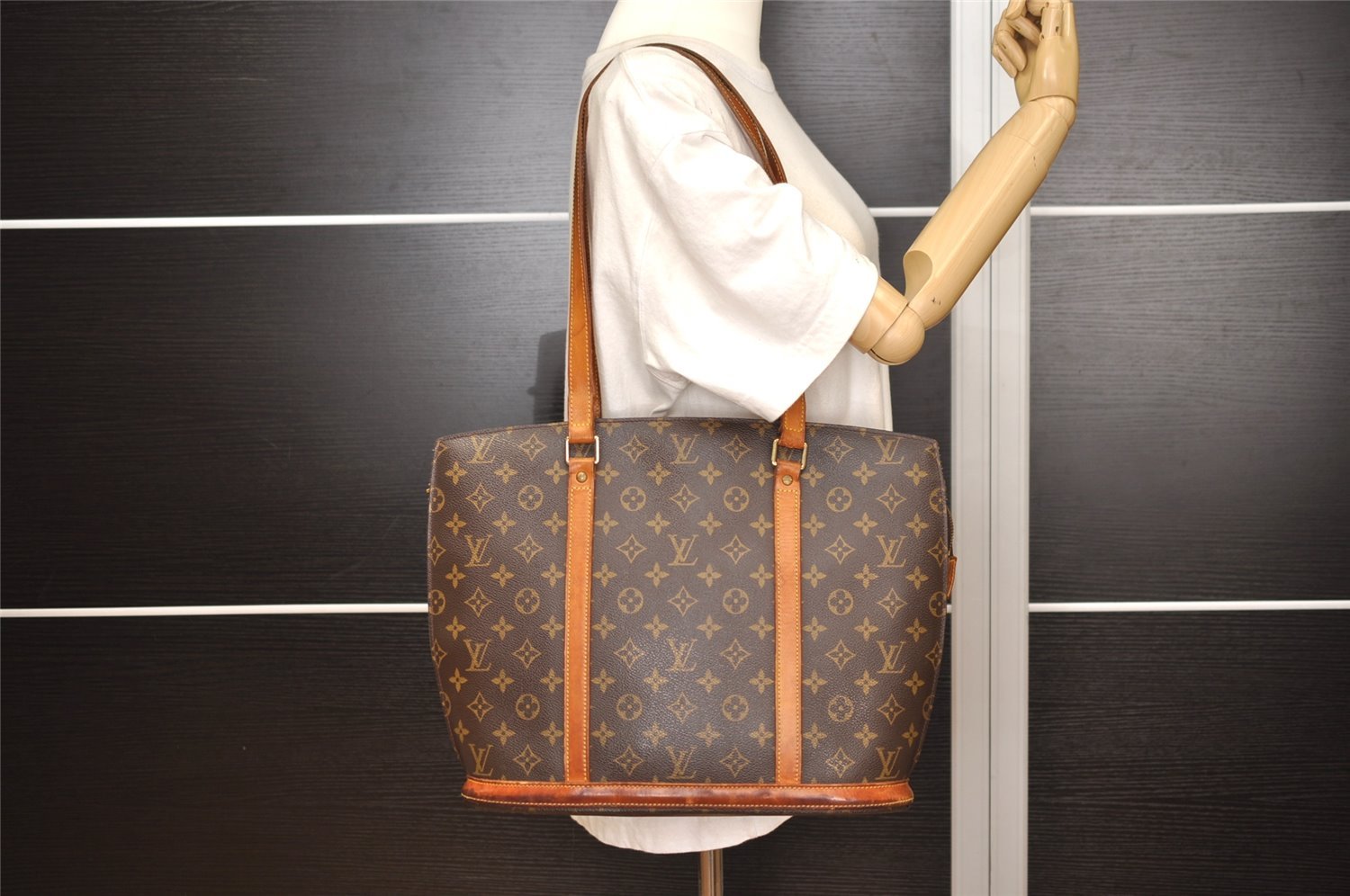 Authentic Louis Vuitton Monogram Babylone Shoulder Tote Bag M51102 LV 5023J