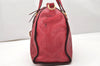 Auth Louis Vuitton Monogram Empreinte Lumineuse PM Tote Bag Red Junk 5025K
