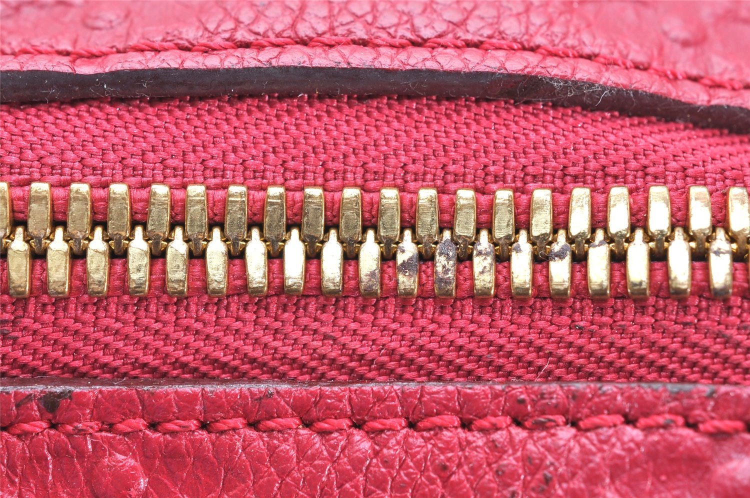 Auth Louis Vuitton Monogram Empreinte Lumineuse PM Tote Bag Red Junk 5025K