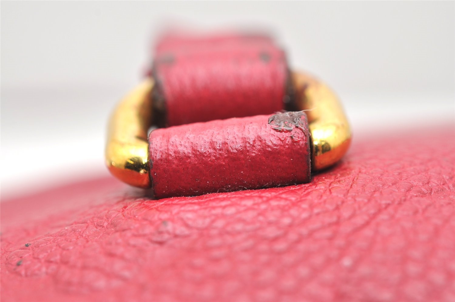 Auth Louis Vuitton Monogram Empreinte Lumineuse PM Tote Bag Red Junk 5025K