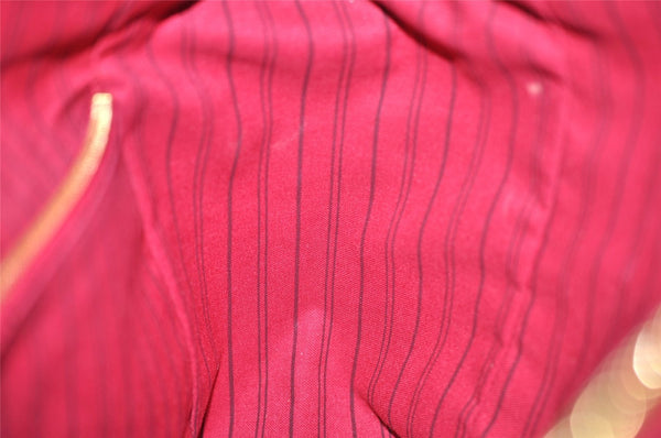 Auth Louis Vuitton Monogram Empreinte Lumineuse PM Tote Bag Red Junk 5025K