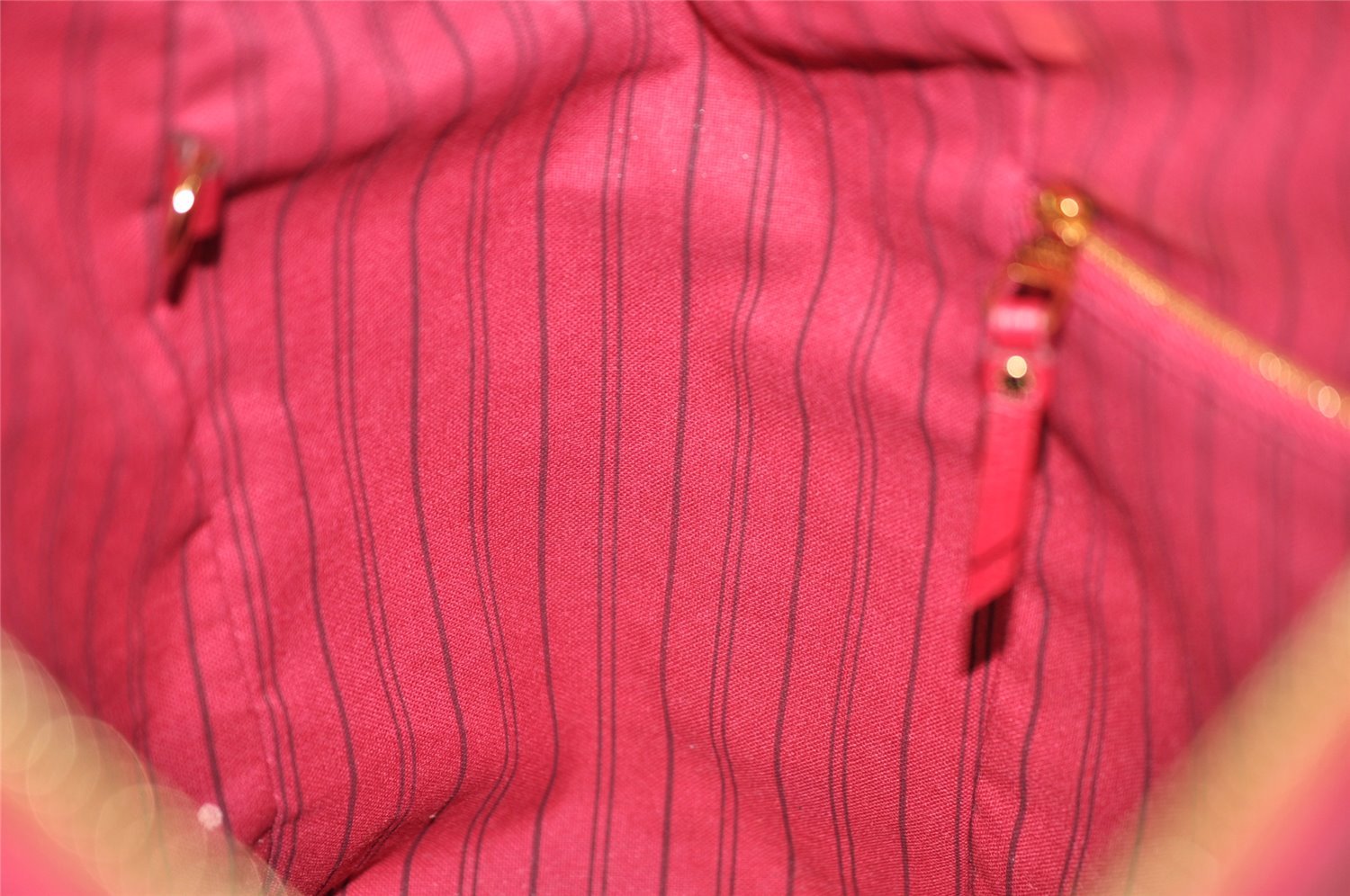 Auth Louis Vuitton Monogram Empreinte Lumineuse PM Tote Bag Red Junk 5025K