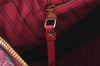 Auth Louis Vuitton Monogram Empreinte Lumineuse PM Tote Bag Red Junk 5025K