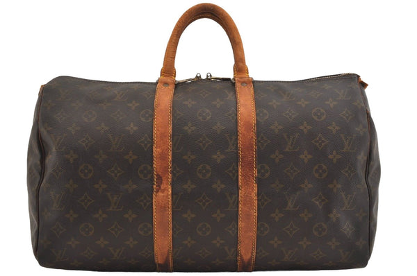 Authentic Louis Vuitton Monogram Keepall 45 Travel Boston Bag M41428 LV 5026J