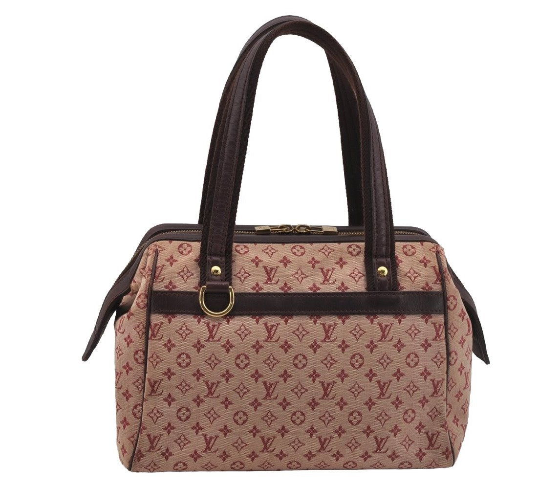 Authentic Louis Vuitton Monogram Mini Josephine PM Hand Bag Pink M92216 LV 5027J