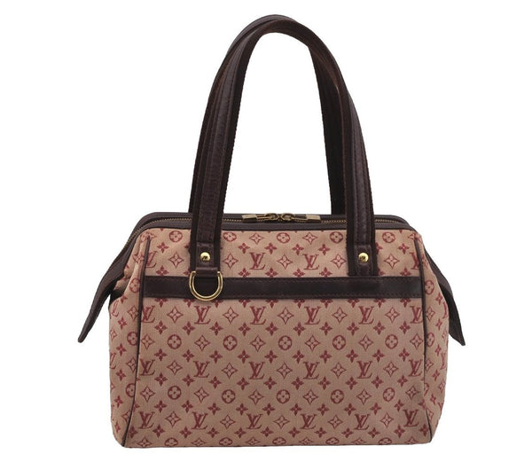 Authentic Louis Vuitton Monogram Mini Josephine PM Hand Bag Pink M92216 LV 5027J