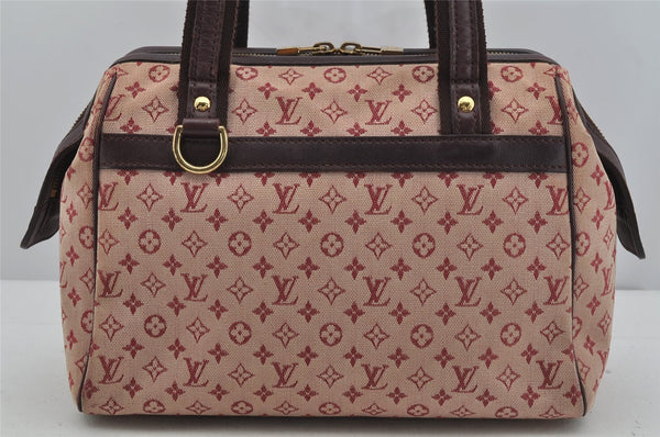 Authentic Louis Vuitton Monogram Mini Josephine PM Hand Bag Pink M92216 LV 5027J