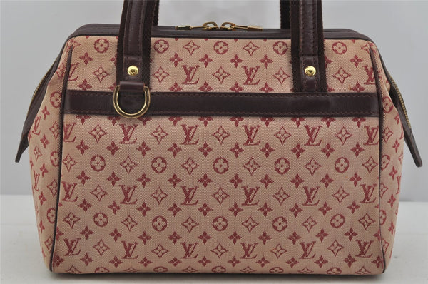 Authentic Louis Vuitton Monogram Mini Josephine PM Hand Bag Pink M92216 LV 5027J