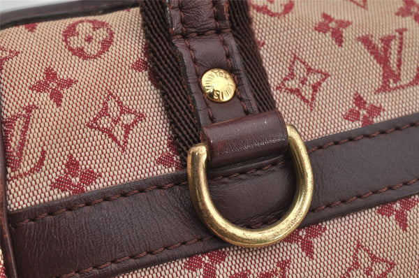 Authentic Louis Vuitton Monogram Mini Josephine PM Hand Bag Pink M92216 LV 5027J