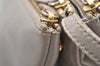 Authentic CELINE TRIO Shoulder Cross Body Clutch Bag Leather Beige 5027K