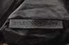 Authentic FENDI Zucchino Vintage Hand Bag Purse Canvas Leather Black 5028K