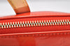 Authentic Louis Vuitton Vernis Bellevue PM Hand Bag Orange M93670 LV Junk 5029K