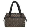 Auth Louis Vuitton Monogram Mini Josephine PM Hand Bag Black M92049 LV 5030J