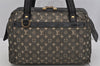 Auth Louis Vuitton Monogram Mini Josephine PM Hand Bag Black M92049 LV 5030J
