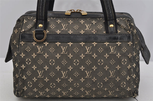 Auth Louis Vuitton Monogram Mini Josephine PM Hand Bag Black M92049 LV 5030J