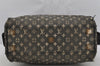 Auth Louis Vuitton Monogram Mini Josephine PM Hand Bag Black M92049 LV 5030J