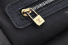Auth Louis Vuitton Monogram Mini Josephine PM Hand Bag Black M92049 LV 5030J