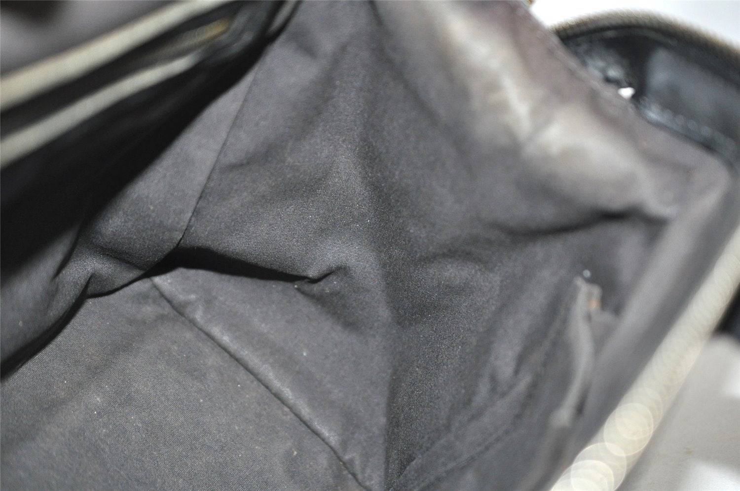 Auth Louis Vuitton Monogram Mini Josephine PM Hand Bag Black M92049 LV 5030J