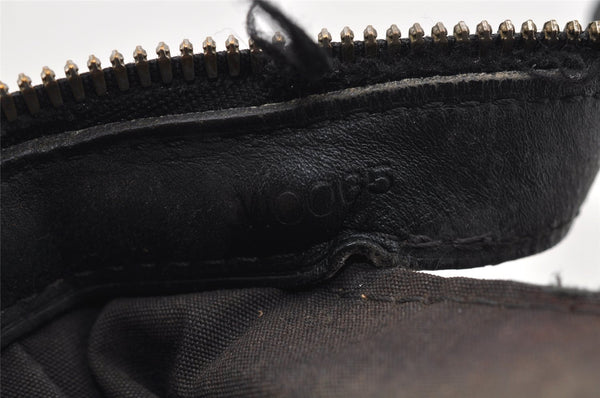 Auth Louis Vuitton Monogram Mini Josephine PM Hand Bag Black M92049 LV 5030J