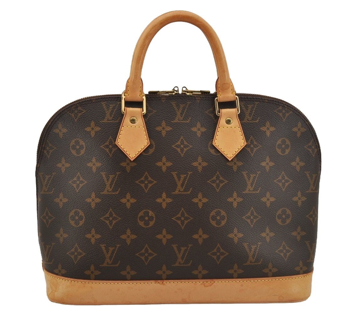 Authentic Louis Vuitton Monogram Alma Hand Bag Purse M51130 LV 5031J