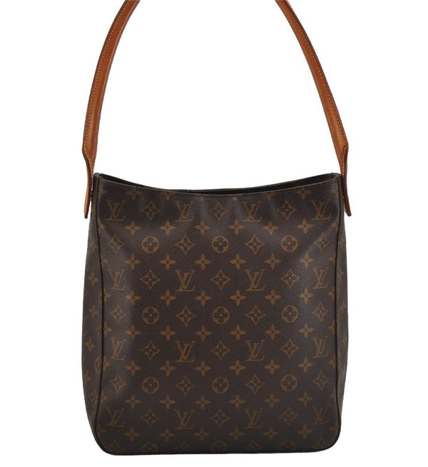 Authentic Louis Vuitton Monogram Looping GM Shoulder Bag M51145 LV Junk 5032J