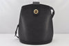 Authentic Louis Vuitton Epi Cluny Shoulder Bag Purse Black M52252 LV 5032K