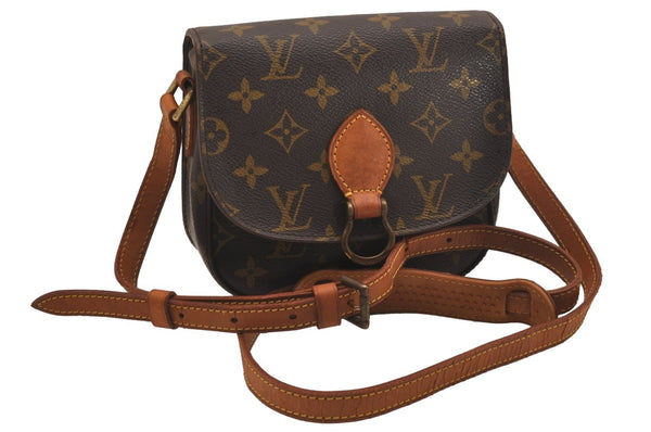 Authentic Louis Vuitton Monogram Saint Cloud PM M51244 Shoulder Cross Bag 5035J