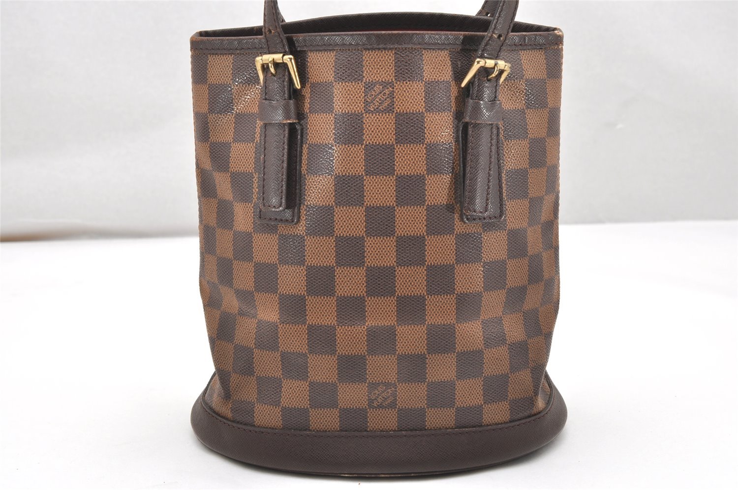 Authentic Louis Vuitton Damier Marais Bucket Shoulder Bag N42240 LV Junk 5036K