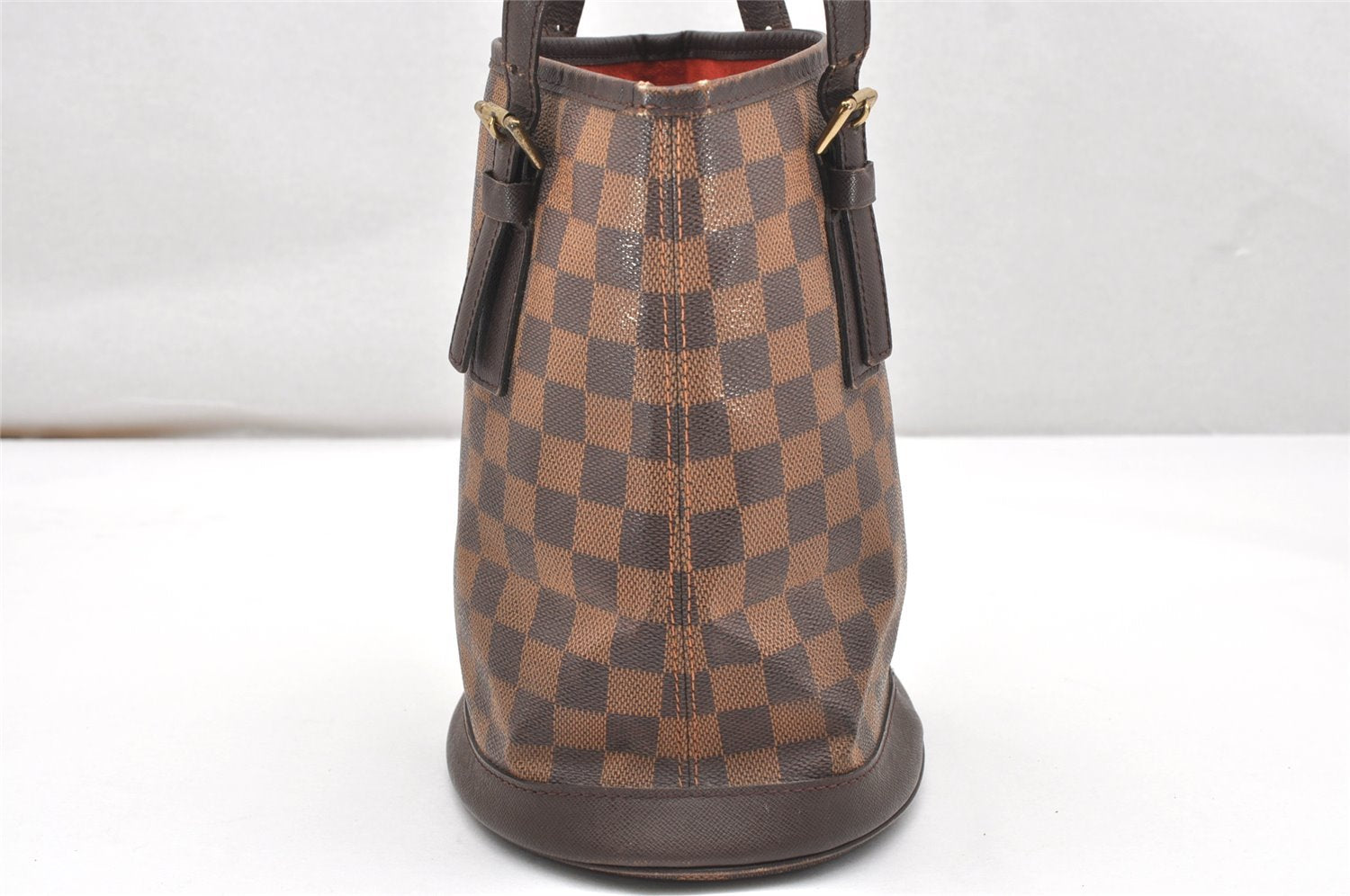 Authentic Louis Vuitton Damier Marais Bucket Shoulder Bag N42240 LV Junk 5036K