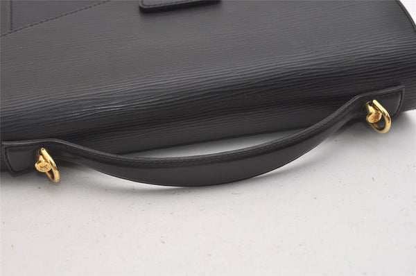Authentic Louis Vuitton Epi Monceau 2Way Shoulder Hand Bag Black M52122 LV 5037J