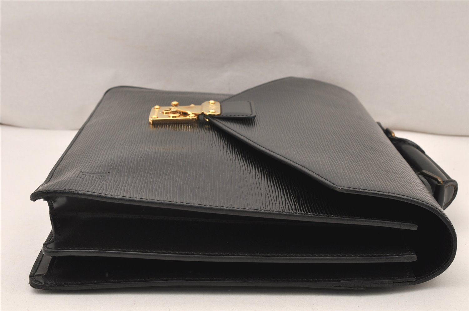Authentic Louis Vuitton Epi Serviette Conseiller Briefcase Black M54422 LV 5037K