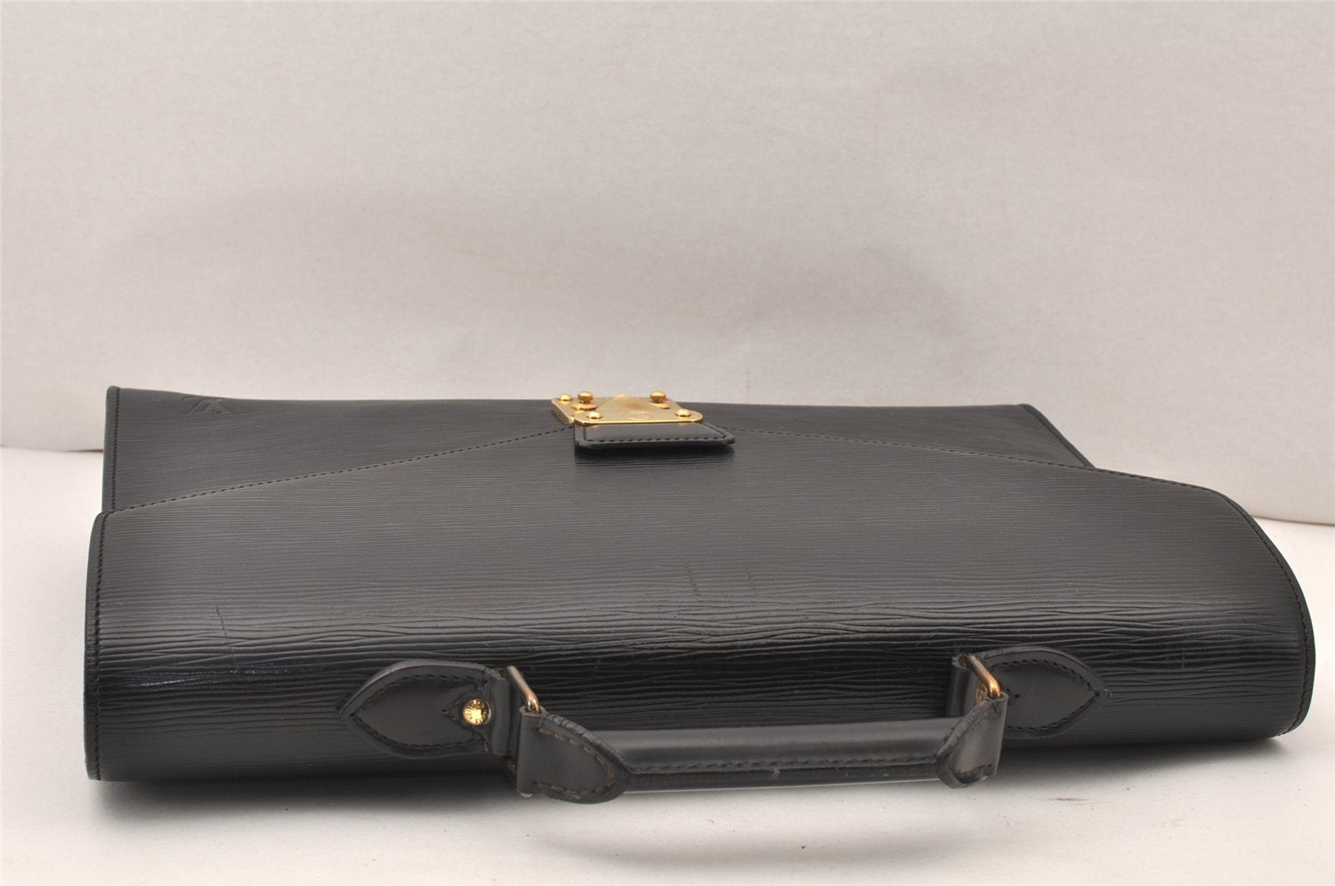 Authentic Louis Vuitton Epi Serviette Conseiller Briefcase Black M54422 LV 5037K