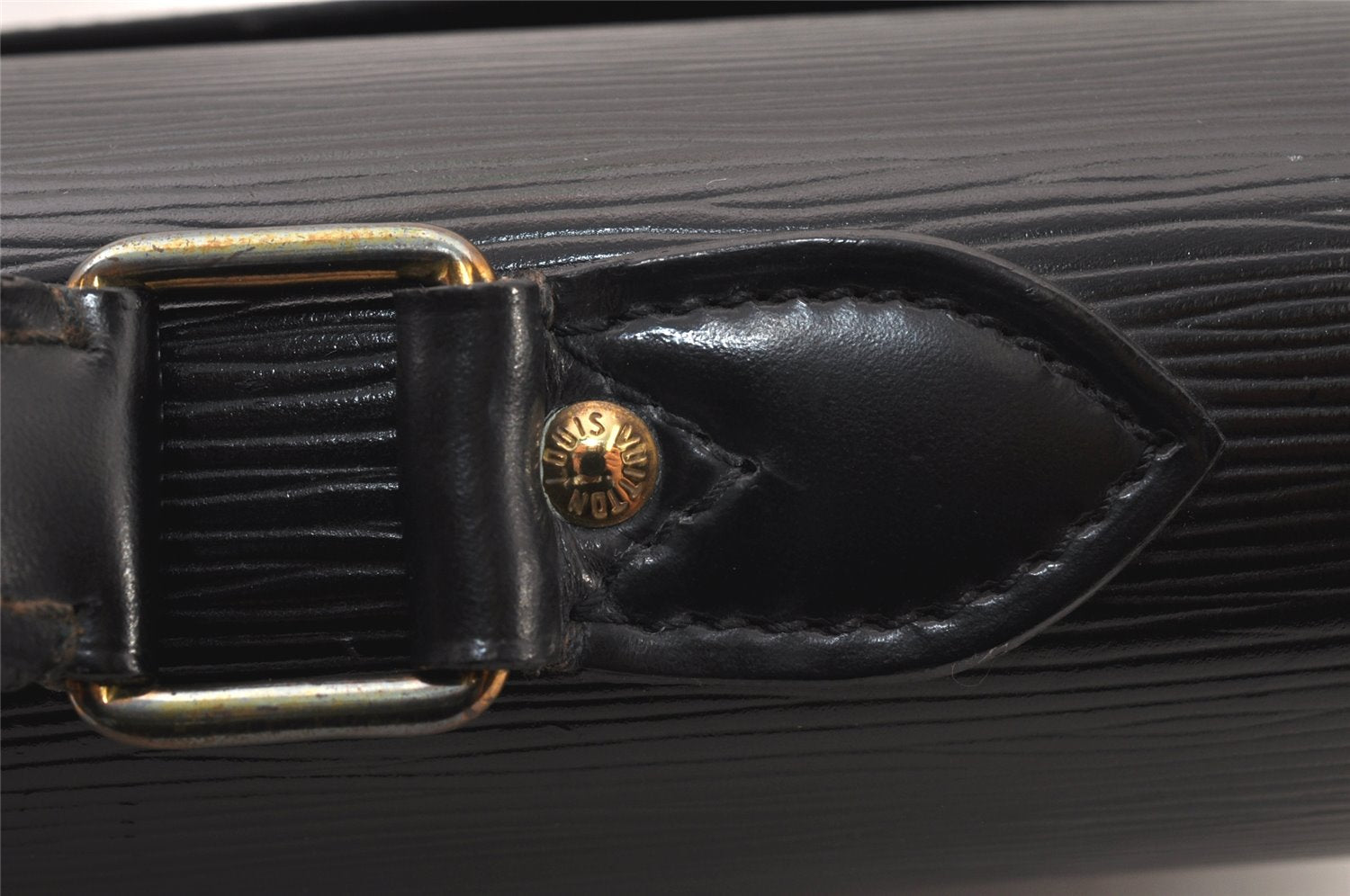 Authentic Louis Vuitton Epi Serviette Conseiller Briefcase Black M54422 LV 5037K