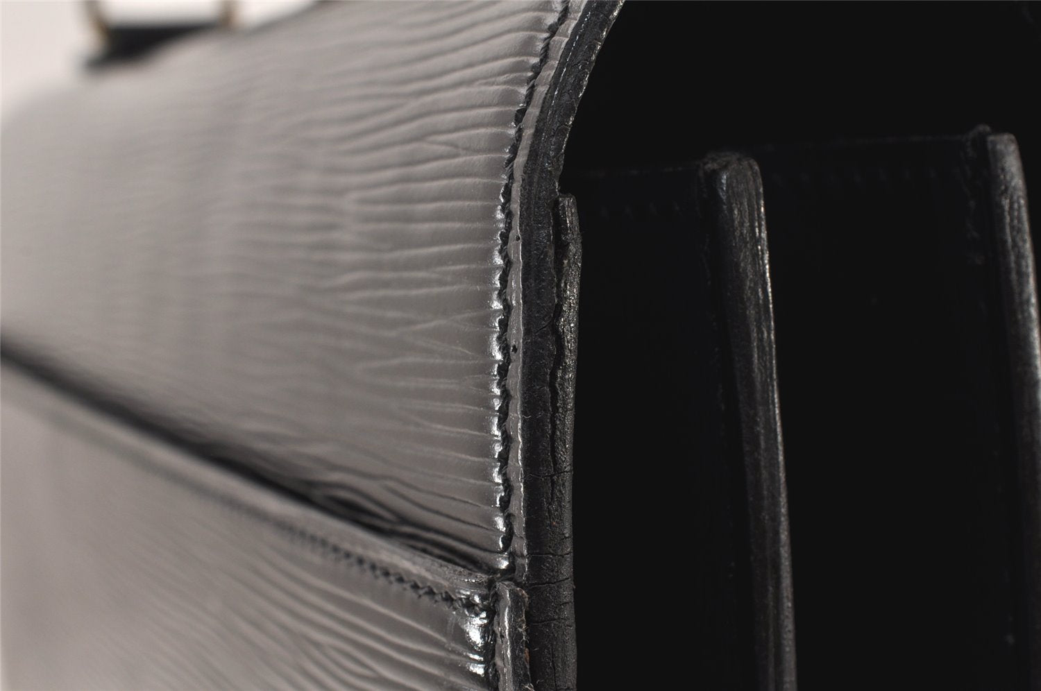 Authentic Louis Vuitton Epi Serviette Conseiller Briefcase Black M54422 LV 5037K