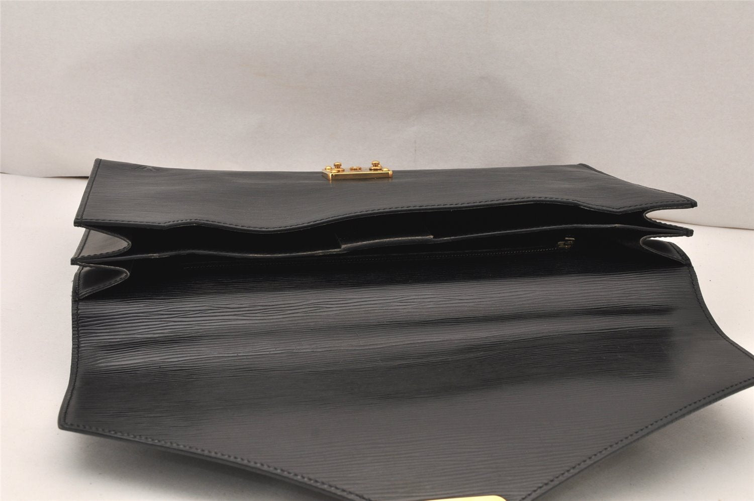 Authentic Louis Vuitton Epi Serviette Conseiller Briefcase Black M54422 LV 5037K