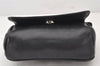 Authentic JIMMY CHOO Stella Star Studs Leather Shoulder Pouch Purse Black 5038K