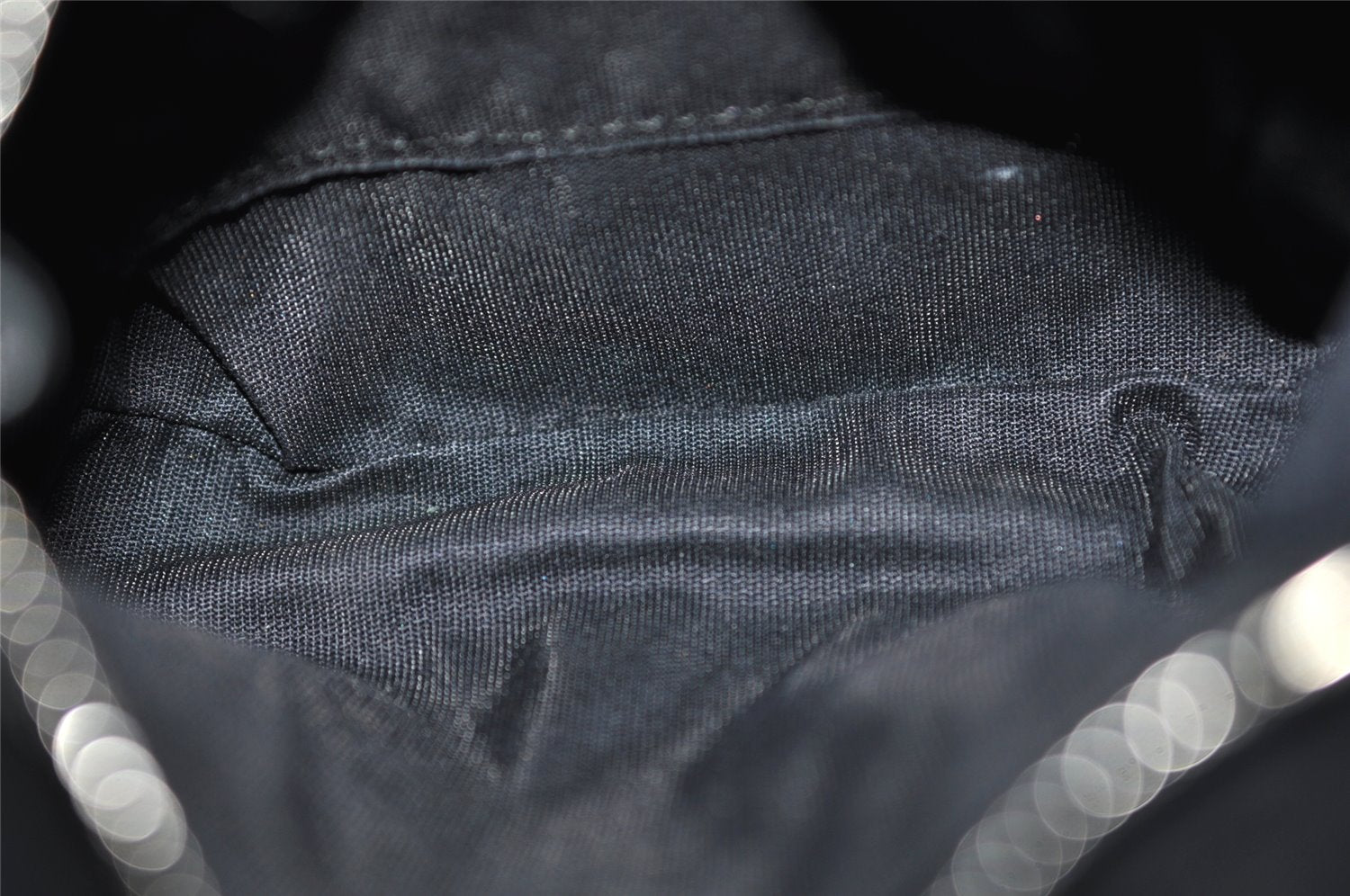 Authentic JIMMY CHOO Stella Star Studs Leather Shoulder Pouch Purse Black 5038K