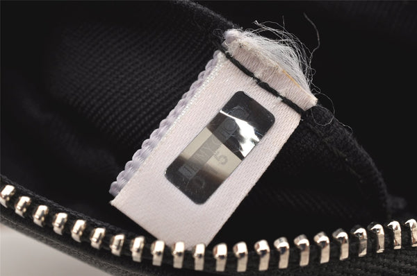 Authentic JIMMY CHOO Stella Star Studs Leather Shoulder Pouch Purse Black 5038K