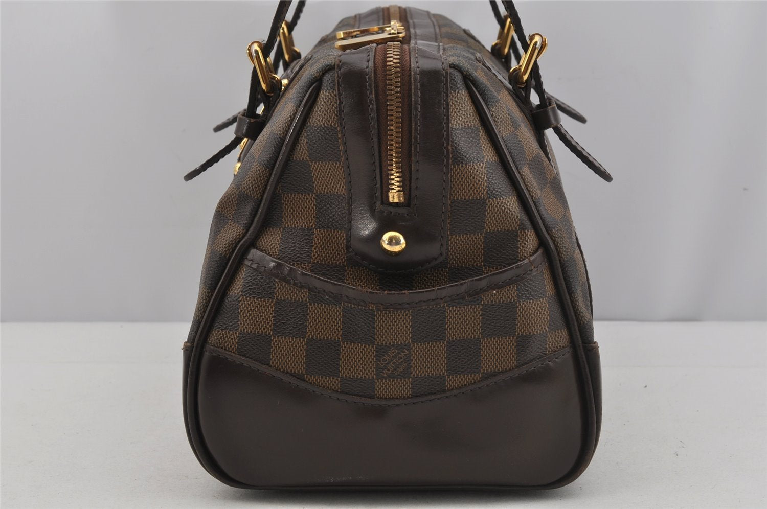 Authentic Louis Vuitton Damier Berkeley Hand Boston Bag Purse N52000 LV 5039J