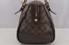 Authentic Louis Vuitton Damier Berkeley Hand Boston Bag Purse N52000 LV 5039J