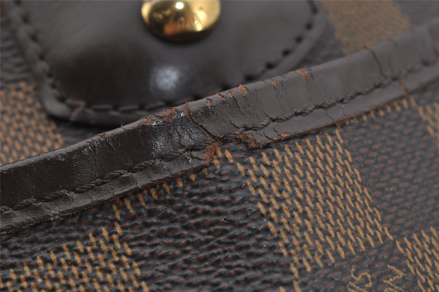 Authentic Louis Vuitton Damier Berkeley Hand Boston Bag Purse N52000 LV 5039J