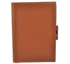 Authentic HERMES Agenda Globe Trotter Notebook Cover Leather Brown 5042K