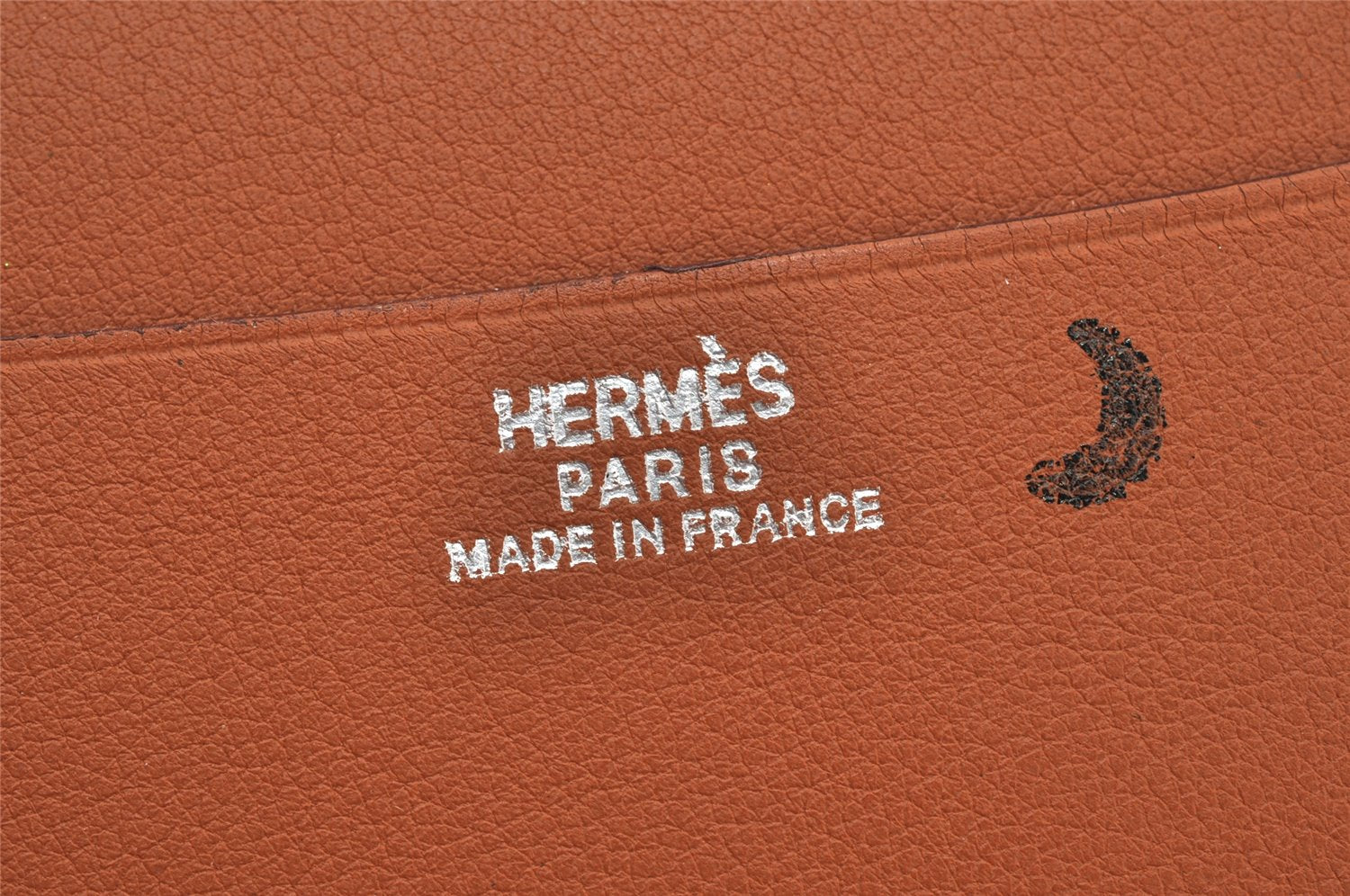 Authentic HERMES Agenda Globe Trotter Notebook Cover Leather Brown 5042K