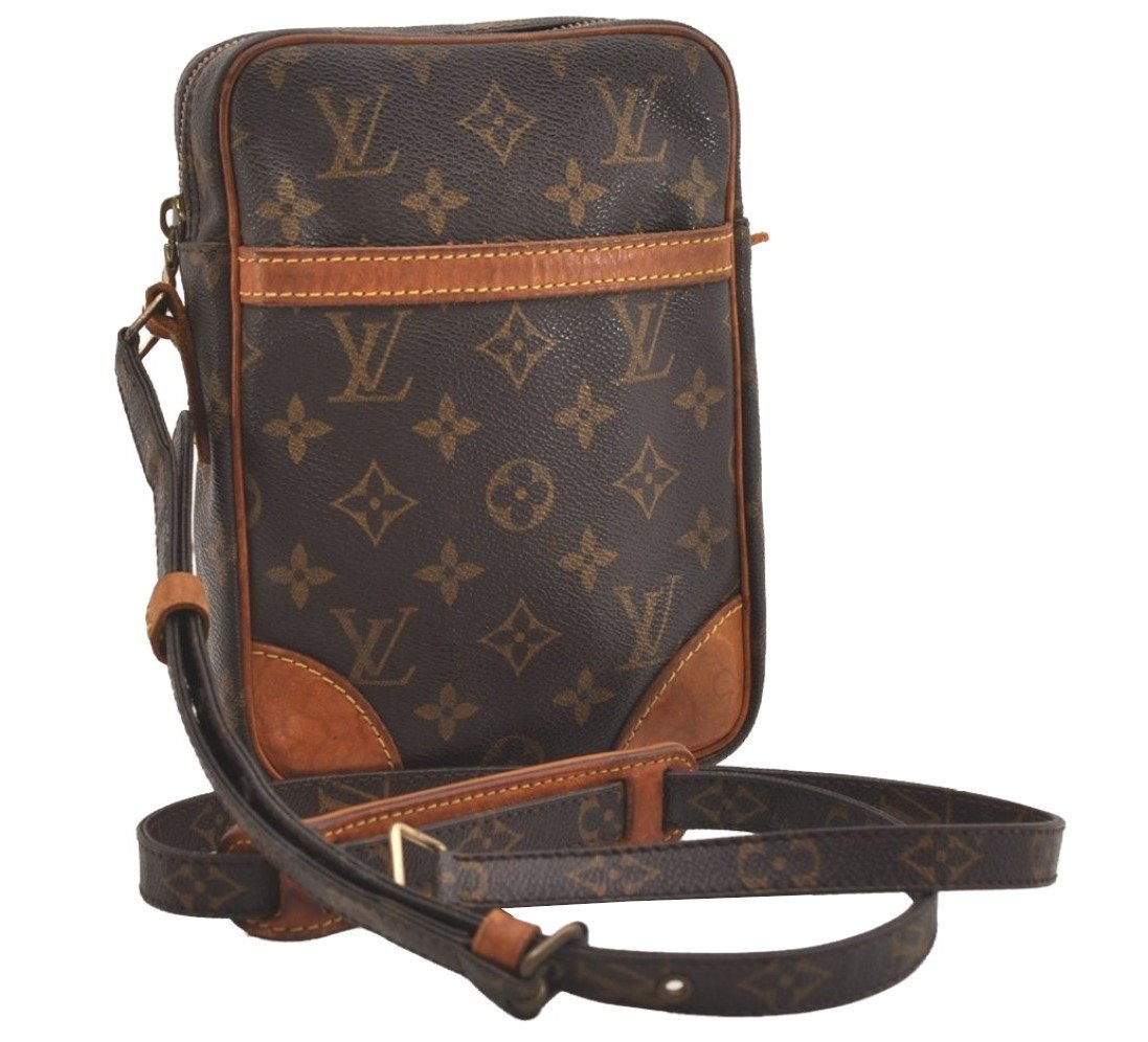 Authentic Louis Vuitton Monogram Danube Shoulder Crossbody Bag M45266 Junk 5043J
