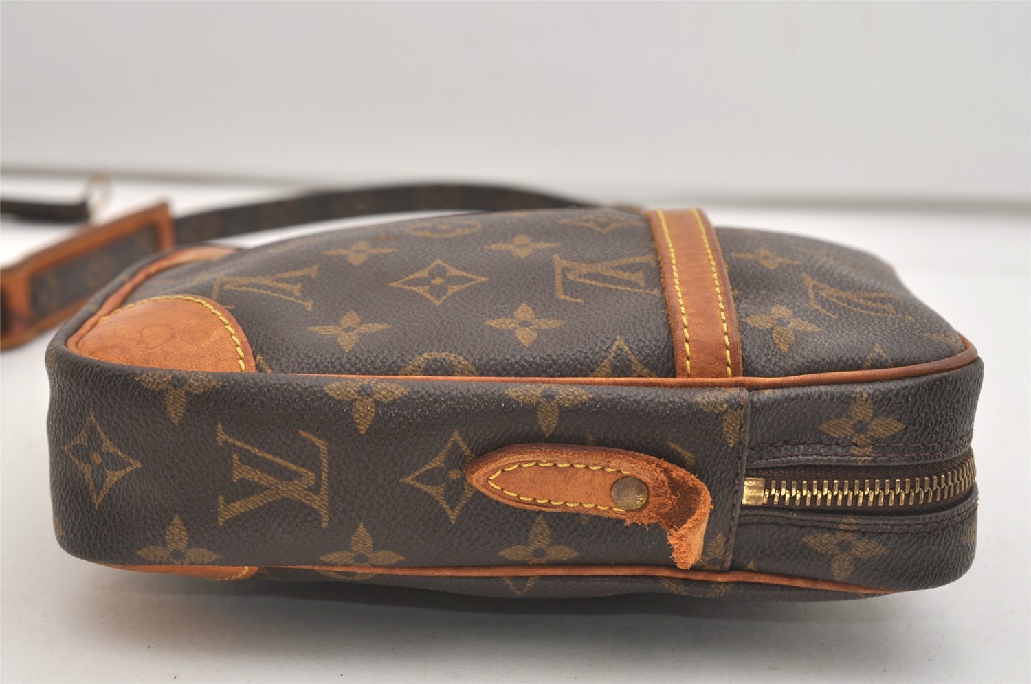 Authentic Louis Vuitton Monogram Danube Shoulder Crossbody Bag M45266 Junk 5043J