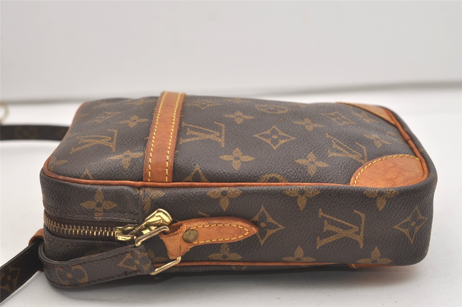 Authentic Louis Vuitton Monogram Danube Shoulder Crossbody Bag M45266 Junk 5043J