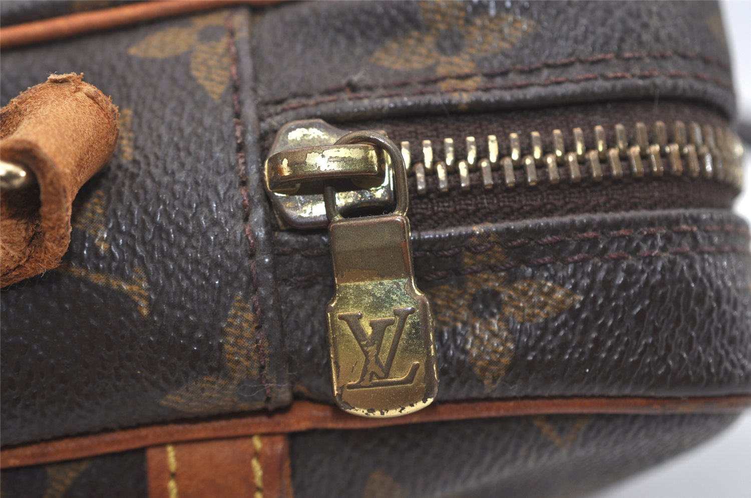 Authentic Louis Vuitton Monogram Danube Shoulder Crossbody Bag M45266 Junk 5043J