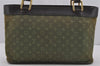Auth Louis Vuitton Monogram Mini Lucille PM Hand Bag Green Khaki M92682 LV 5045J