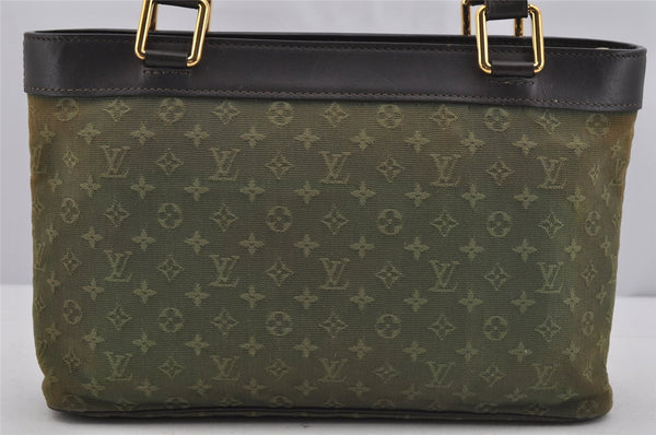 Auth Louis Vuitton Monogram Mini Lucille PM Hand Bag Green Khaki M92682 LV 5045J