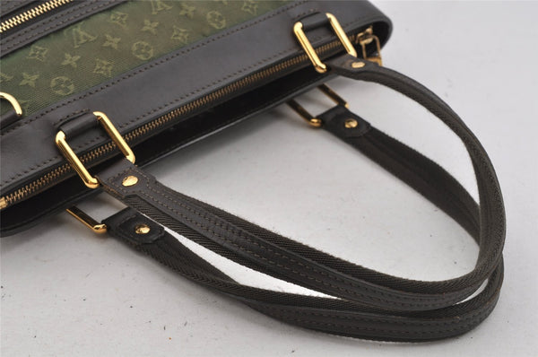 Auth Louis Vuitton Monogram Mini Lucille PM Hand Bag Green Khaki M92682 LV 5045J